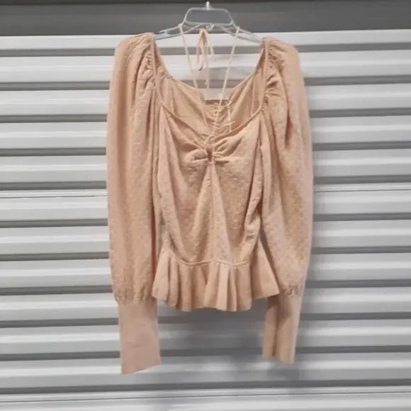 Ulla Johnson Leland Top Blouse Women's Large Cottage Fairy Puff Sleeves - Picture 6 of 16